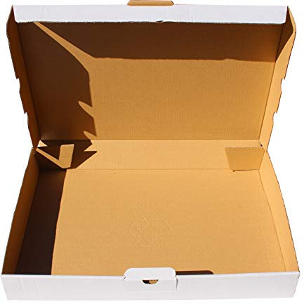 300 St. Maxibriefkarton 350 x 250 x 50 mm DIN A4 weiß Warensendung Faltkarton, Warenpost, Klappdeckelkarton