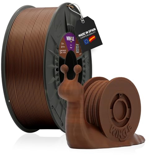 WINKLE PLA HD Filament 2.85mm Kupfer, 1kg Spule, 3D Drucker Filament Kompatibel mit FDM Druckern, 3D-Druckmaterialien, Maßgenauigkeit +/- 0.05mm, Bioabbaubar Leicht zu Bedrucken