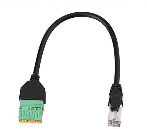 Adaptateur de bornier, Adaptateur de connecteur RJ45 Non soudé avec convertisseur Anti-interférence de Blindage supérieur pour VGA, convertisseur vidéo asymétrique