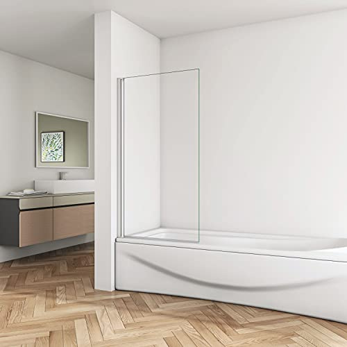 Biubiubath Joint de porte en verre chromé pivotant 180° 800 x 1400 mm