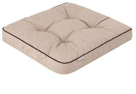 Bjird 2 x Stuhlauflagen für Gartenmöbel Sitzpolster für Gartenstühle, Gartenmöbelauflagen, Sitzkissen, Stuhlkissen - 49x47x8 cm, Polsterauflagen Outdoor/Indoor geeignet mit 8 cm Dicke Polsterung