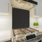 FLASLD Cooker Hood Splash Guard Splash Guard Metal Plate for Kitchen Ultra Slim Easy to Clean and Install (24 x 30 inch, Black)