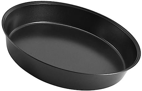 PRETYZOOM Non-Stick Baking Tray 9-inch Deep Round Cake Pan Carbon Steel Double Coating Oven Pan for Kitchen and Restaurant Baking