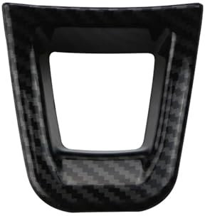 EQPWZG Lenkradabdeckung, Carbon Fiber Black, für VW Passat B8, Tiguan MK2, Golf 7 7.5 MK7 MK7.5, E-UP Zubehör