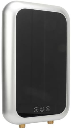 9kw Electric Tankless Water Heater Multi Level Automatic Regulating Large Screen Display Abs Glass Ipx4 Space Saving Design Mini Hot Water Heater Under Sink Hot Water