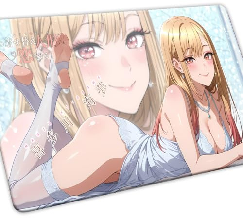 WAIFUWORLD SHOP Anime Mauspad | Waifu #70 | Gaming Mousepad mit Ultra-HD-Druck | robust, rutschfest & waschbar | Mouse Pad mit Manga Motiv | 61x35cm
