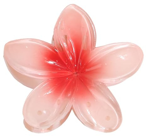 Liakyunf Barrettes Griffes à Fleurs pour Cheveux Épais - Barrettes Griffe Hawaïennes Pour Les Vacances | Accessoires et Outils de Coiffure à Maintien Ferme Antidérapant pour Plage, Été, Festival,