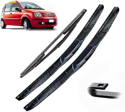 Set di tergicristalli per Fiat Panda 169 2004 2005 2006 2007 2008 2009 2010 2011 2012, Tergicristallo Spazzole per Parabrezza Set spazzole tergicristallo anteriore