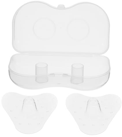 MOLUCKFU Stillhütchen aus Weichem Transparentem für Neugeborene Dreieckiger Brustschutz für Flache oder Innen Gewölbte Schmerzreduzierende Schutzschilde zum Stillen