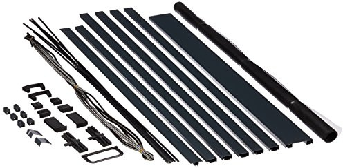 hecht international Fliegengittertür Master Slim+ 100x210 cm in anthrazit, 1 Stück, 101100107-VH