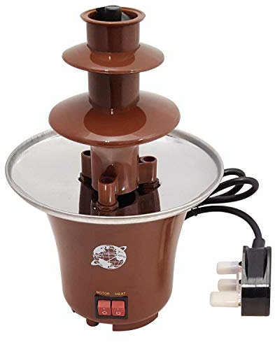 Stainless Steel 3 Tier Electric Chocolate Fountain Parties Fondue Warmer Dipping