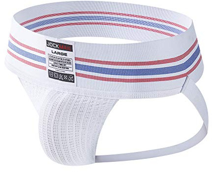 JOCKMAIL Sexy Slips Jockstrap Männer Herren Sport Unterwäsche Suspensorium Sexy Sportlich Suspensorium Sport Jockstrap Strings Breiter Gürtel Strings 7 Farben