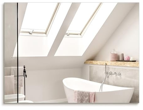 Bilderdepot24 Wandspiegel Spiegel Badspiegel komplett aus Echtglas - ca. 60x50 cm