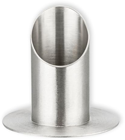 FRITZ COX Metall-Kerzenständer Silber – passend für 4 cm Kerzen, modernes Design, Handarbeit