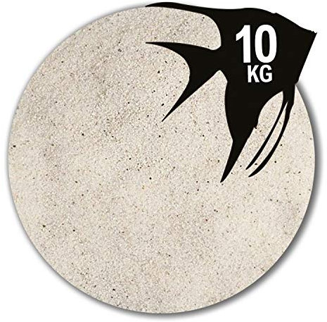 Anbobo Müller GmbH Aquariumsand weiß 10 kg Aquariumkies Natur feuergetrocknet und gerundet 25 Körnungen (0,1-0,3 mm)
