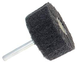 Utoolmart Roue à lamelles abrasives en fibre de nylon à tête cylindrique de 6 mm de diamètre 5,1 cm de diamètre Grain 800 Gris 1 pièce