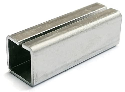 UHRIG Ausgleichshülse 8 auf 10 mm Verstärkungshülse, Adapter für Türklinke & Drücker Vierkant Stift 8x8mm