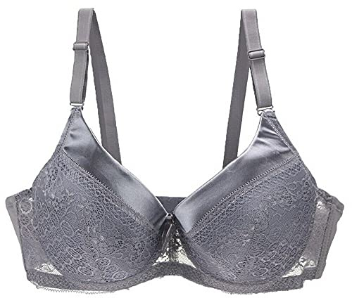 BCHRAYIUP Reggiseno Imbottito con Ferretto Sexy Pizzo Scollatura a V Coppa Morbida 6-B
