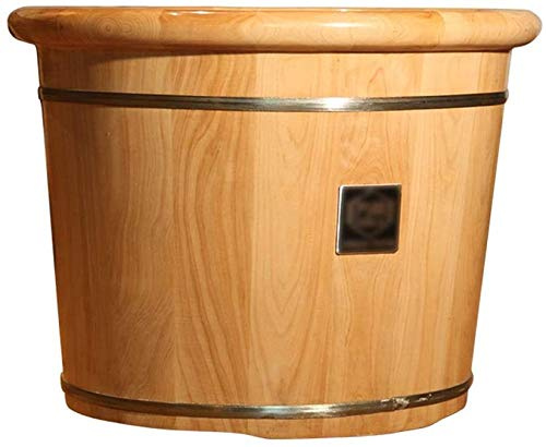 Foot Tub Wooden Foot Basin Foot Washing Bucket, Wooden Foot Tub, Foot Bath Basin, 30cm High Footbath, Sauna Foot Bath Barrel, Household Foot Soaking Barrel, Pain Fatigue Relief Foot Washing Barrel (Co