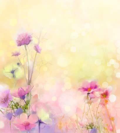 adrium Acryl-Bild 100 x 110 cm: Ölgemälde Natur Grasblumen. (46808828)