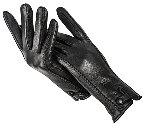 Modische echte Damen-Lederhandschuhe, bequeme warme Damen-Winterhandschuhe Kälteschutzhandschuhe für Damen