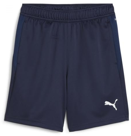 PUMA teamGOAL Training Short Jr - Pantaloncini in Maglia Adulti Unisex, PUMA Navy-PUMA White-Persian Blue, 658644