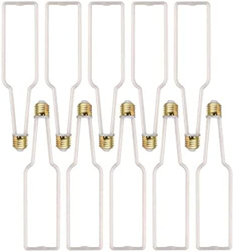 Volu Le Nuove Lampadine LED Creativity A Forma Di Bottiglia Lampadina LED Edison Da 7W Filamento 540 Lumen Lampadina Decorativa Ad Alta Luminosità, Confezione Da 10,Latte Bianco,Hilarious123