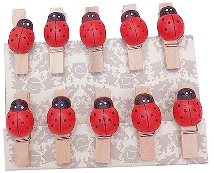 Cabilock 100pezzi Mollette di Legno Naturali Mini Clip per Foto e Vestiti Fermacarte per Lavori Artistici Decorazioni e Foto Appese