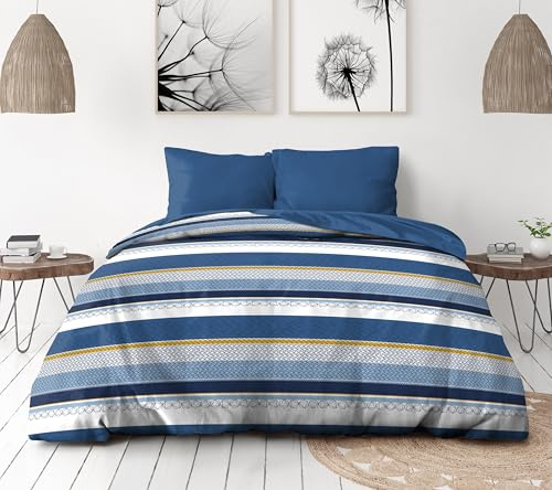 Home Linge Passion | Housse de Couette - 3 Pièces || 2 Personnes - 240x260 cm | STANIS