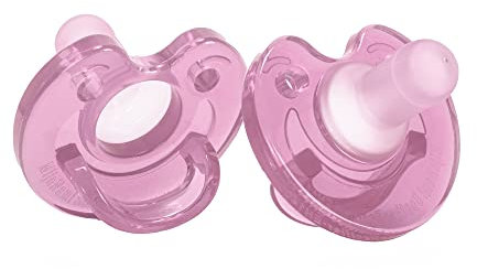 Succhietto MijnNami – 2 pezzi – Nicu – 100% silicone alimentare – tettarella neonatale – adatto per neonati prematuri – 0 – 6 mesi – silicone di qualità alimentare (rosa)