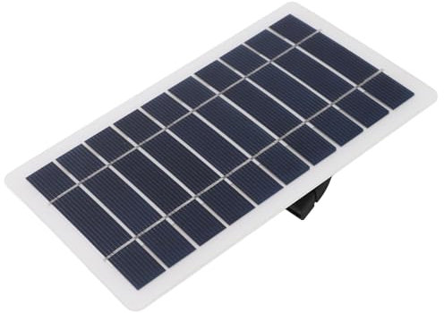 Dilwe Panel Solar Portátil, 5W, Cargador USB con Células Monocristalinas, Diseño Ligero y Resistente, para Camping, Viajes, Aire Libre y Hogar