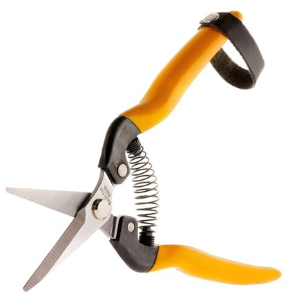 Alpen Rigi 300 - Cesoie da giardino giapponesi in acciaio inox, ultra affilate, resistenti alla ruggine, taglio di precisione per erbe, fiori e raccolta, comode e durevoli