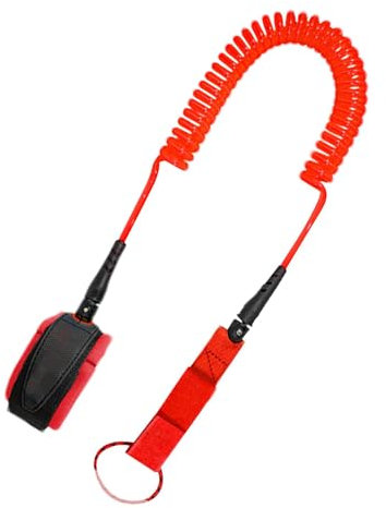 Surfbrett-Leine, elastisches Bodyboard-Gurt, Seil, gewickelte Leine, 7 mm dick, Surfbrett-Sicherheitsleine, elastisches Spiralband für Paddleboards, Surfbretter, Kajaks