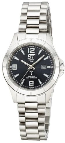 ETT Eco Tech Time Funk Solar Damen Uhr Analog mit Edelstahl Armband ELS-11674-22M