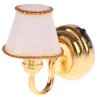 Milageto 1/6 1/12 Puppenhaus-Wandlampe, Puppenhausmöbel, für Szenenlandschaft, leichte Ornamente, Miniaturmodell als Geburtstagsgeschenk