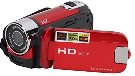 Xiuganpo Videocámara 4K, Full HD 4K 48MP 270° Rotación Cámara Grabadora Digital con Pantalla TFT a Color de 2,7 Pulgadas, Interfaz de Tornillo, Zoom LCD 16X Zoom Digital Cámara Camcorder