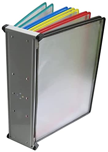 Wandhalterung Referenzsystem Schreibtisch Referenz Wandmontierter Aktenhalter for A4-Ordner, 10 Felder, 20 Blatt, Poster-Flip-Book-Display