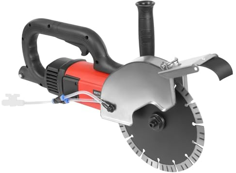 YUNRUX Elektrische Betonsäge 7000rpm Trennsäge Mauernutfräse Wandfräse Betonfräse Wand Groove Schneidemaschine Stoßmaschine Mauerfräse Putzfräse Maschine Schlitzfräse Nutfräsen Betonschneider