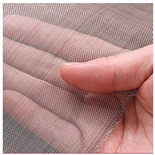 Drahtgewebe aus Edelstahl 304, 40 Maschen Anti-Mücken-Fliegengitter, einfaches DIY-Projekt, für Fenster, Schiebetüren und Terrasse, Silber, 1,2 x 7 m (47 x 275 Zoll)