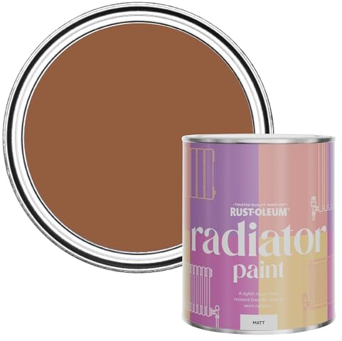 Rust-Oleum Heat-Resistant Radiator Paint in Matt Finish - Terracotta 750ml