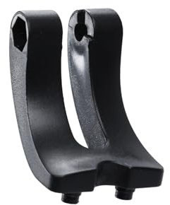 Generisch Scheinwerfer Halterung für Suntour Federgabel – Fahrrad Lampenhalter aus Kunststoff – Schwarz, 54 mm Länge – Einfache Montage – Halter für Frontlicht