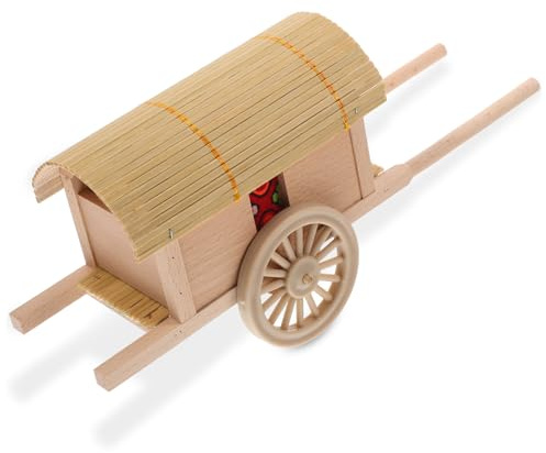 SOPOTUTU Modèle Miniature de Bois Décoratif pour Bureau et Maison de Collection Simulé Accessoire Photo et Décoration de Tabletop