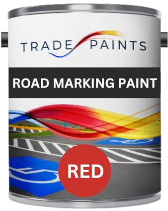 Heavy Duty Road Line Car Park Marking Paint (2.5 Litre, Red)