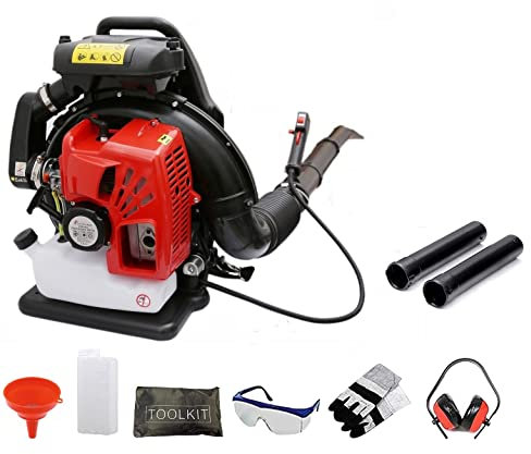 DEALOURUS 2018 75cc Giradischi a scoppio a benzina - Potente motore raffreddato ad aria a 2 tempi - Leggero con cinghie di supporto imbottite nuove e migliorate per il massimo comfort durante l'utili