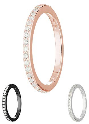 Treuheld® | 925 Sterling Silber Ring | Kristalle | Schmal