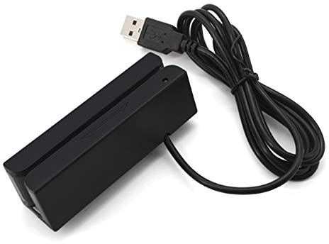 Lector de Tarjetas de Banda Magnética MSR580 Lector Tarjetas de Crédito 3 Canciones USB Lector de Pista de árbol de Deslizamiento Bidireccional