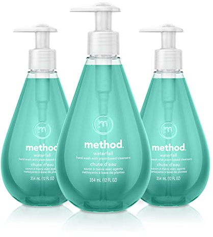 Method Gel Hand Soap, Waterfall, 12 fl oz (Pack of 3)