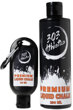 303 Athletics Liquid Chalk Set (300ml)– Flüssigkreide/flüssiges Magnesia für starken Grip– Klettern, Bouldern, Crossfit, Calisthenics, Gewichtheben– schnell trocknend, abwaschbar, DERMATEST SEHR GUT