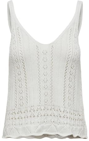 Only Onllyzet Life S/L KNT Noos Top, Cloud Dancer, L