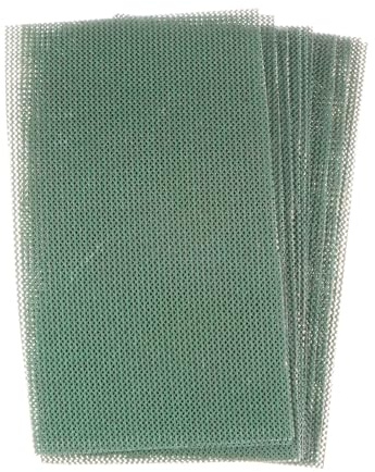 sourcing map 10 hojas de lija de malla de grano 240 de 2-3/4 x 5 pulgadas, papel de lija húmedo o seco, almohadillas abrasivas sin polvo para pulido y molienda de metal de madera, paneles de yeso de